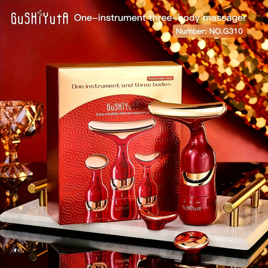 3-in-1 Facial & Neck Massager Beauty Device