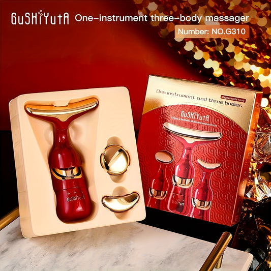 3-in-1 Facial & Neck Massager Beauty Device