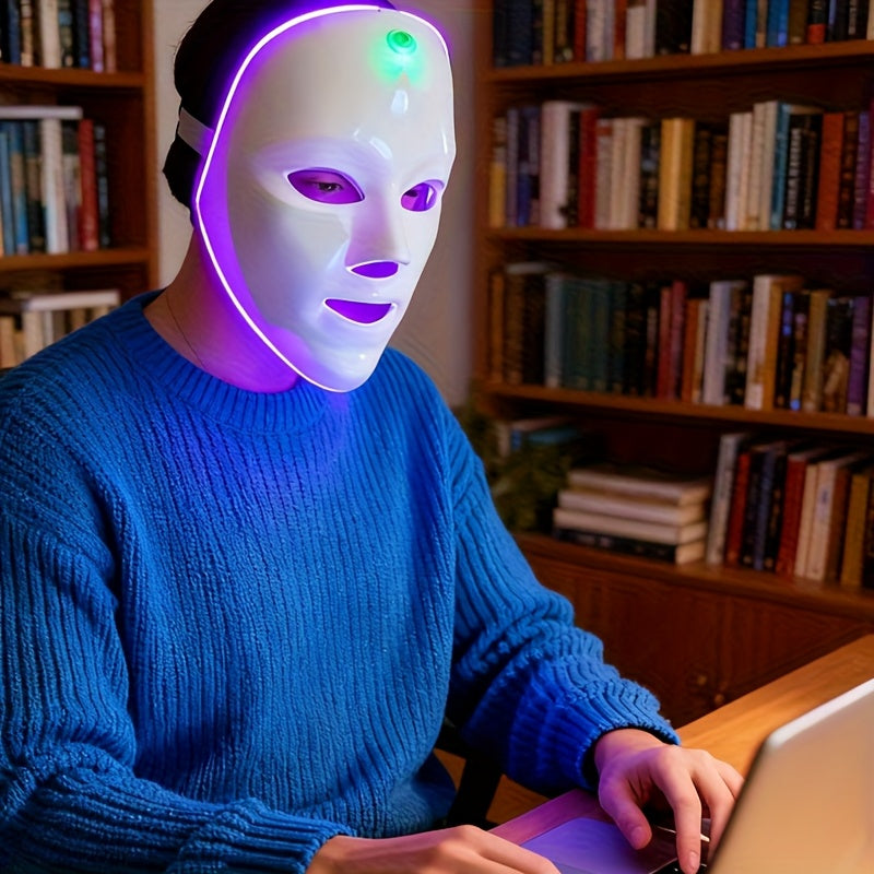 7 Color LED Facial Mask – 7 In 1 Face & Neck Beauty Device