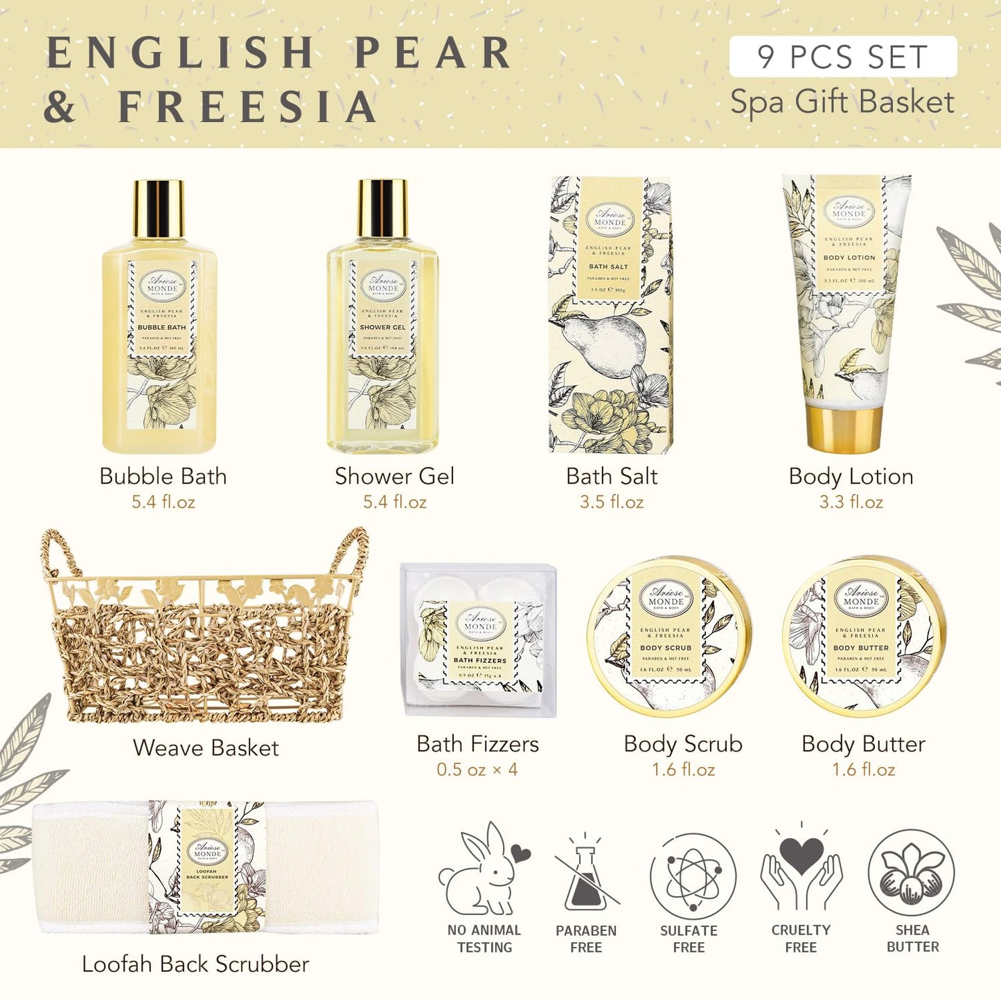 Rose Jasmine Spa Gift Set for Women