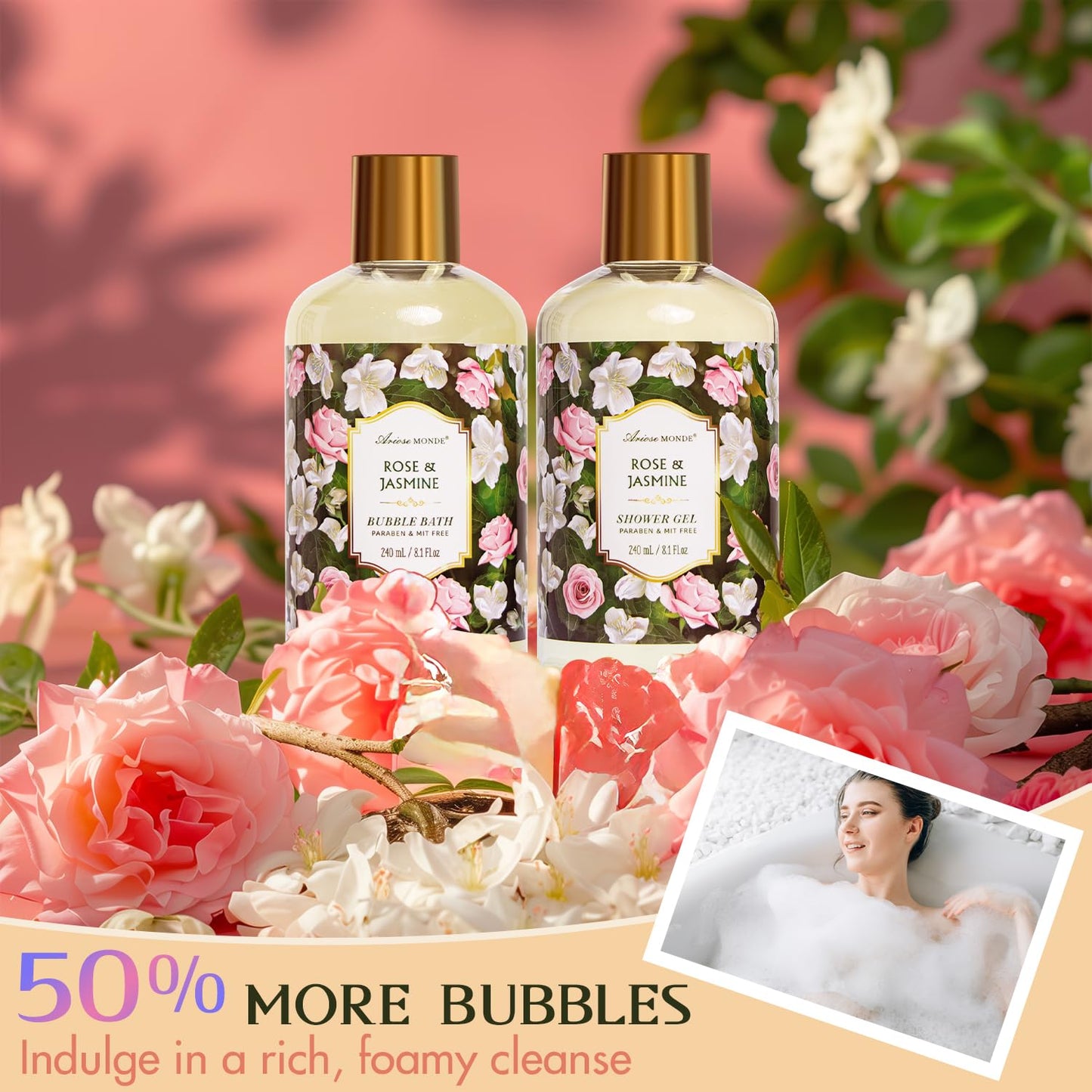 Rose Jasmine Spa Gift Set for Women