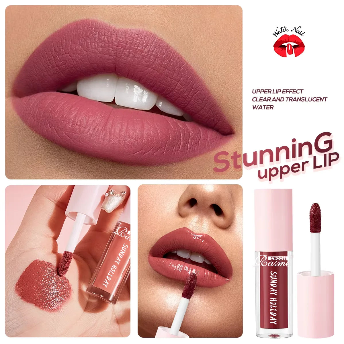 10PCS Velvet Matte Lip Gloss Set – Waterproof Long Lasting Moisturizing Lipstick Kit
