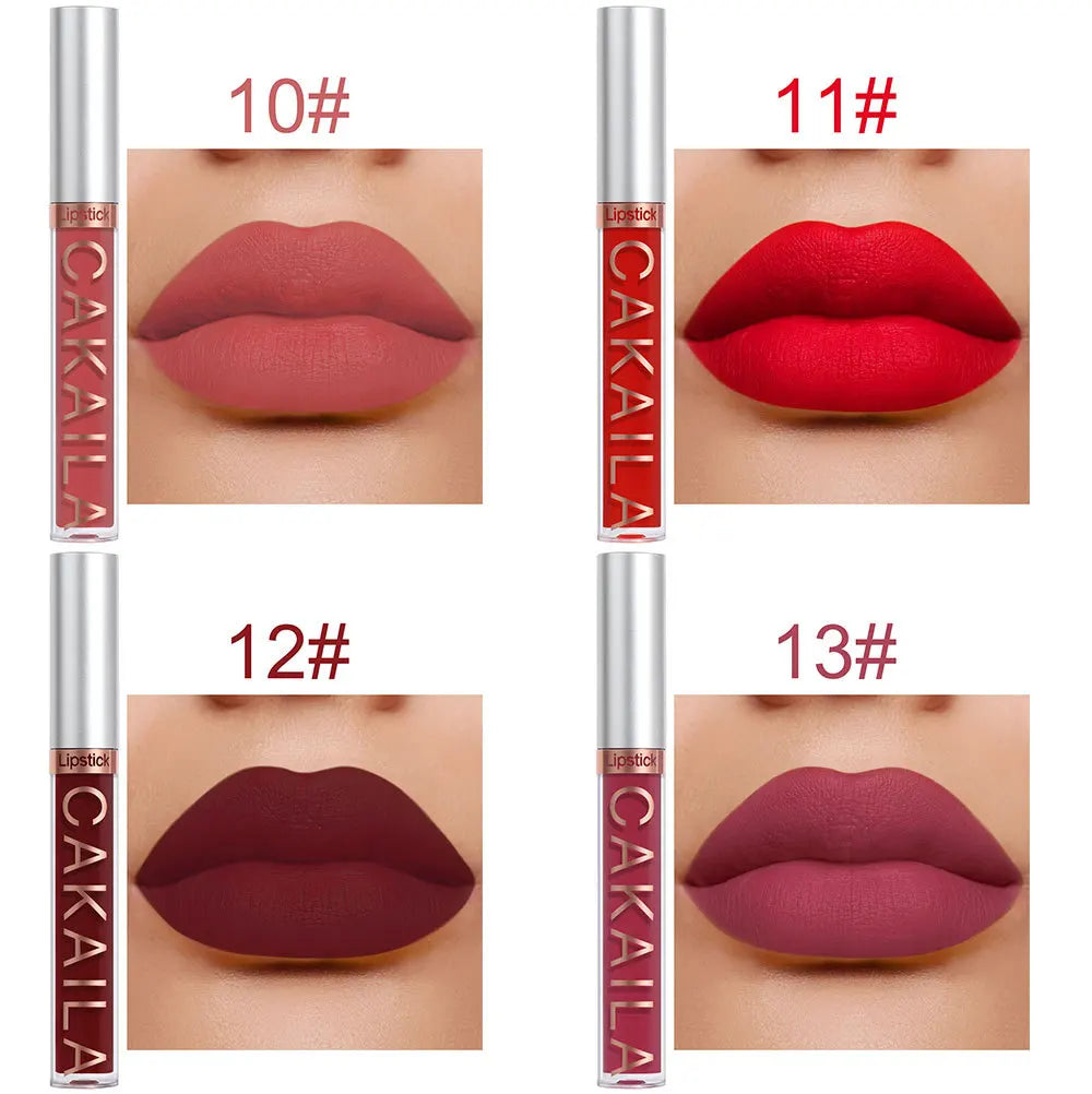 3-12PCS Matte Lipstick Set – Waterproof Long Lasting Velvet Lip Gloss Kit 💄