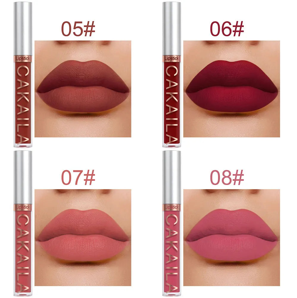 3-12PCS Matte Lipstick Set – Waterproof Long Lasting Velvet Lip Gloss Kit 💄