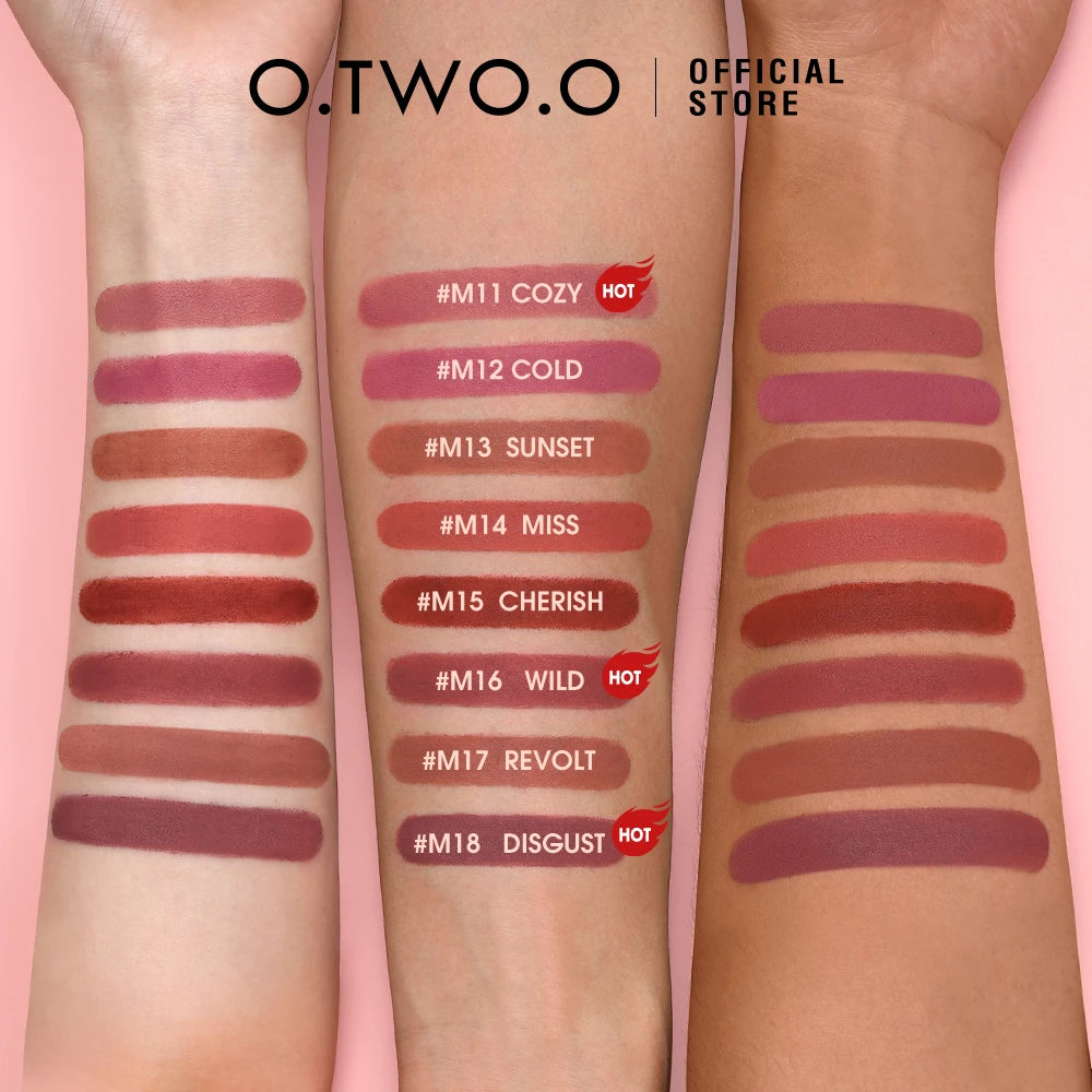 8PCS Matte Lipstick Set – Long Lasting Waterproof Velvet Lip Tint Collection 💄