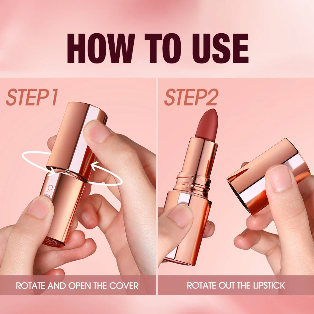 8PCS Matte Lipstick Set – Long Lasting Waterproof Velvet Lip Tint Collection 💄