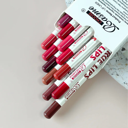 12PCS Matte Lipstick & Lip Liner Set – Long Lasting Waterproof Makeup Kit 💄