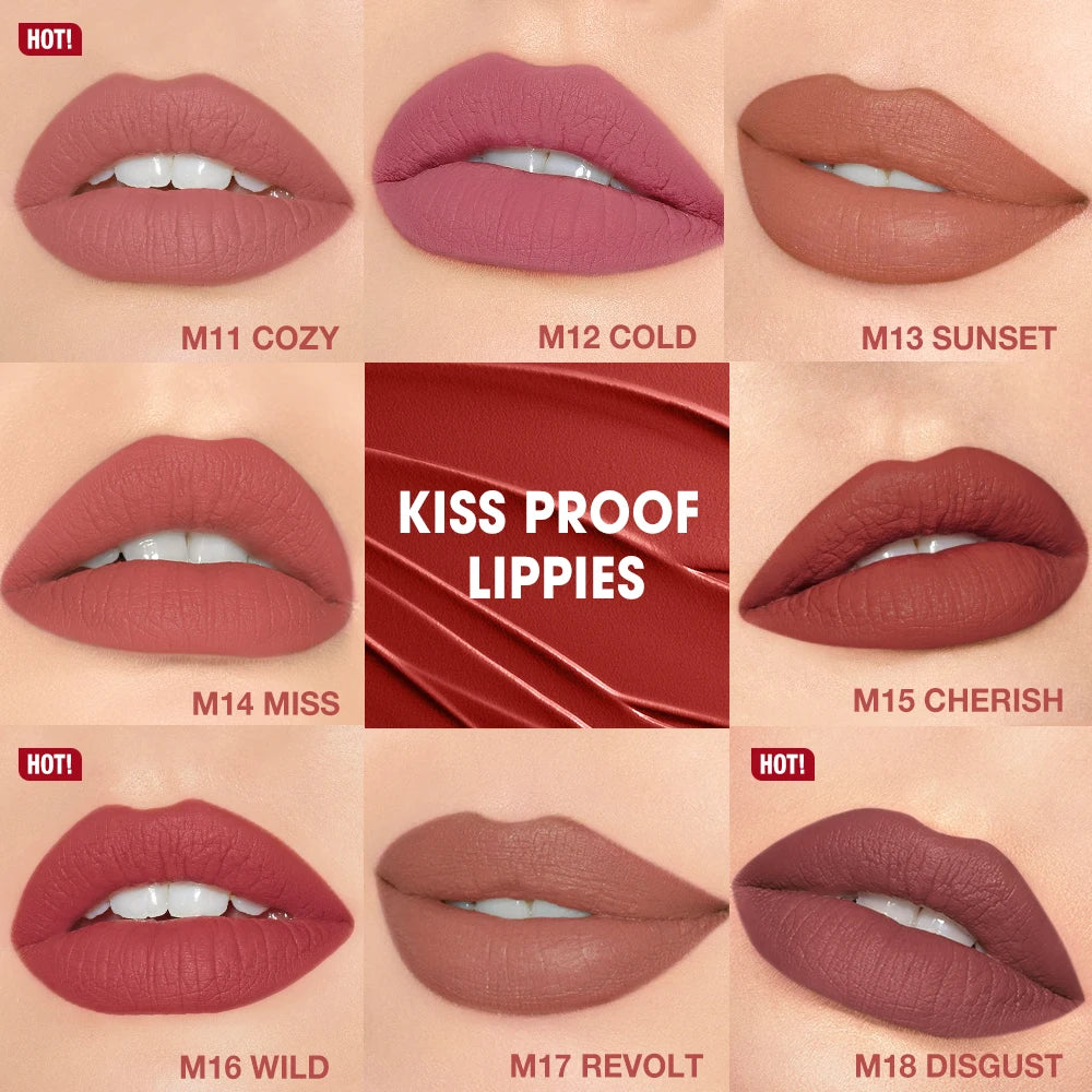8PCS Matte Lipstick Set – Long Lasting Waterproof Velvet Lip Tint Collection 💄