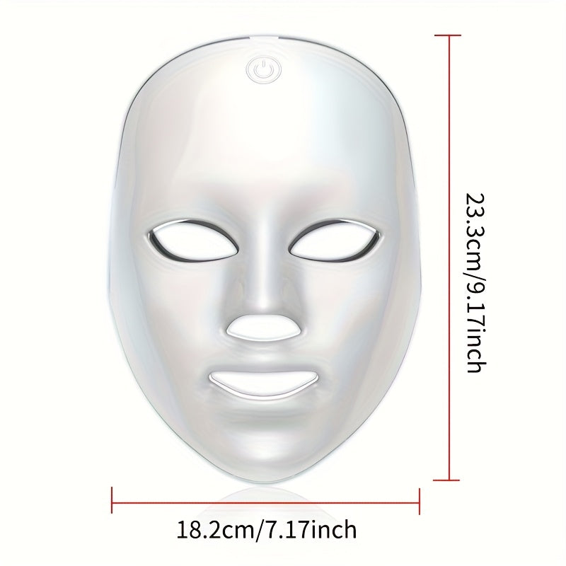 7 Color LED Facial Mask – 7 In 1 Face & Neck Beauty Device